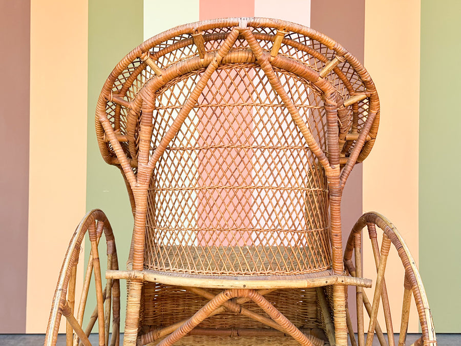 Santa's Rattan Sleigh