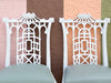 Set of Six Fretwork Pagoda Dining Chairs