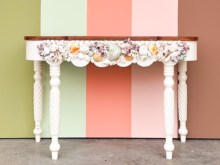 Colorful Shell Chic Console