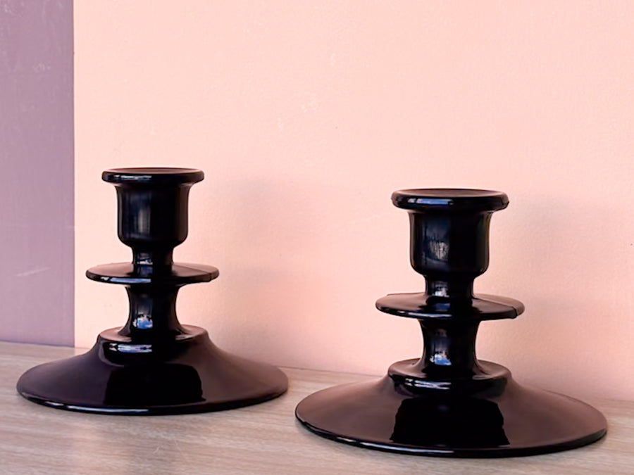Pair of Spooky Candle Holders