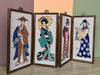 Geisha Needlepoint Folding Art
