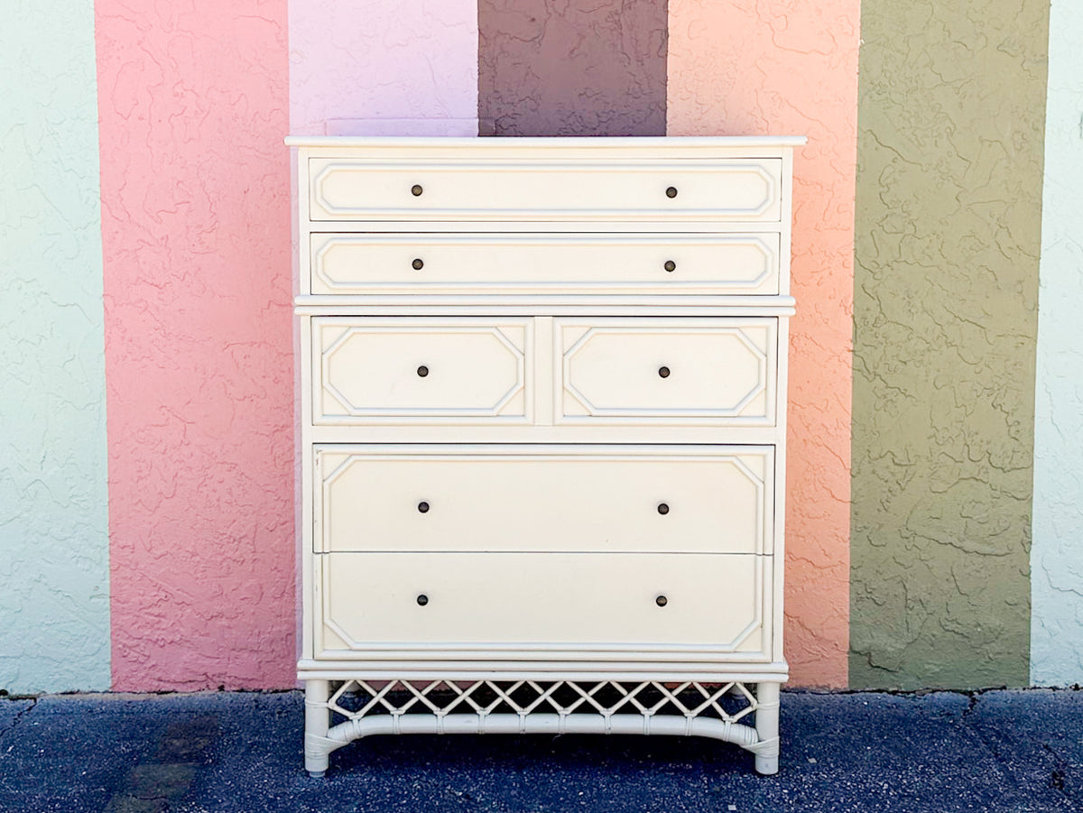 Ficks Reed Faux Bamboo Tall Chest