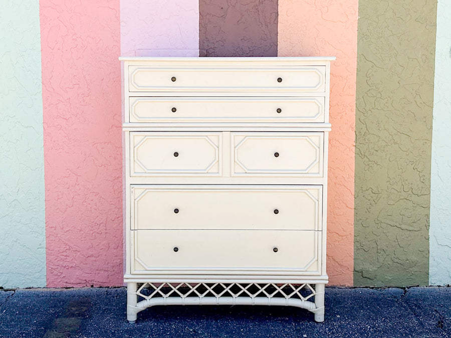 Ficks Reed Faux Bamboo Tall Chest