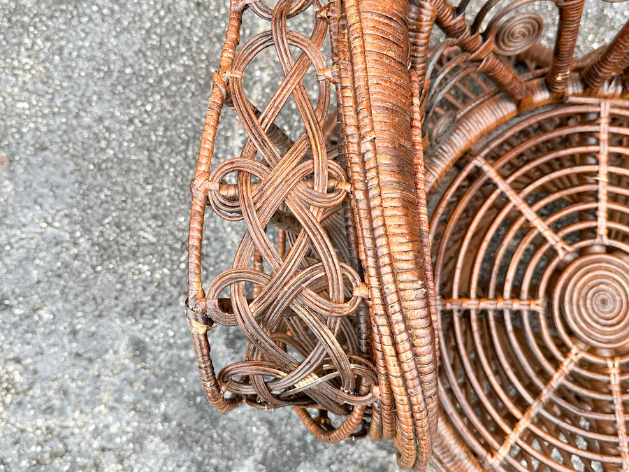 Fiddlehead and Cane Peacock Chair