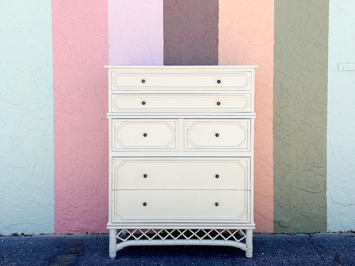 Ficks Reed Faux Bamboo Tall Chest
