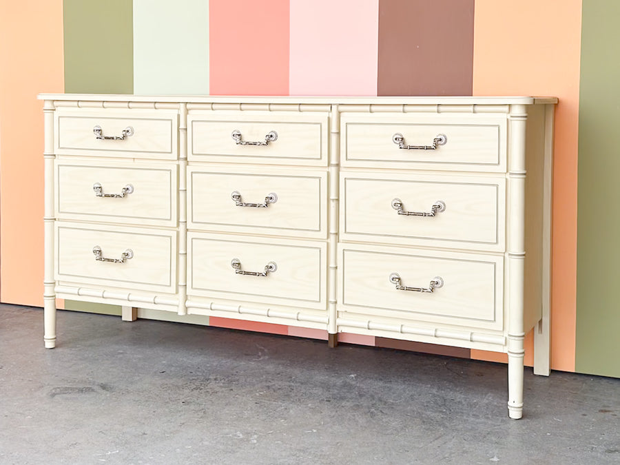 Faux Bamboo Dresser