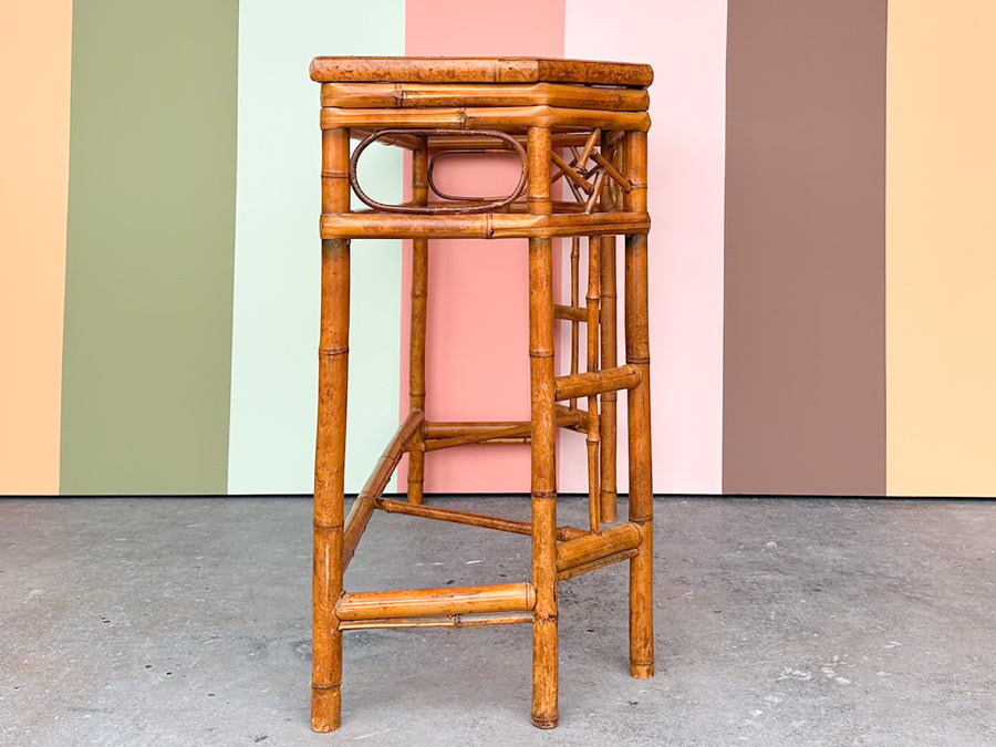 Bamboo Chippendale Console