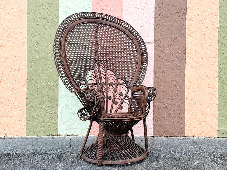 Fiddlehead and Cane Peacock Chair
