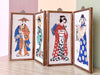Geisha Needlepoint Folding Art