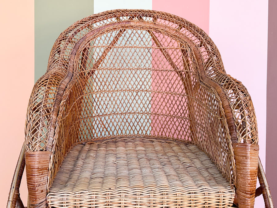 Santa's Rattan Sleigh