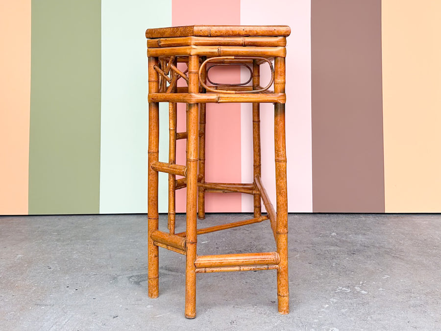 Bamboo Chippendale Console