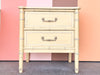 Pair of Henry Link Faux Bamboo Nightstands