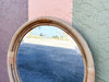 Modern Rattan Mirror