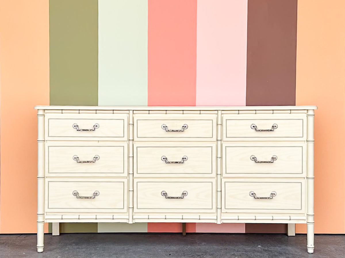 Faux Bamboo Dresser