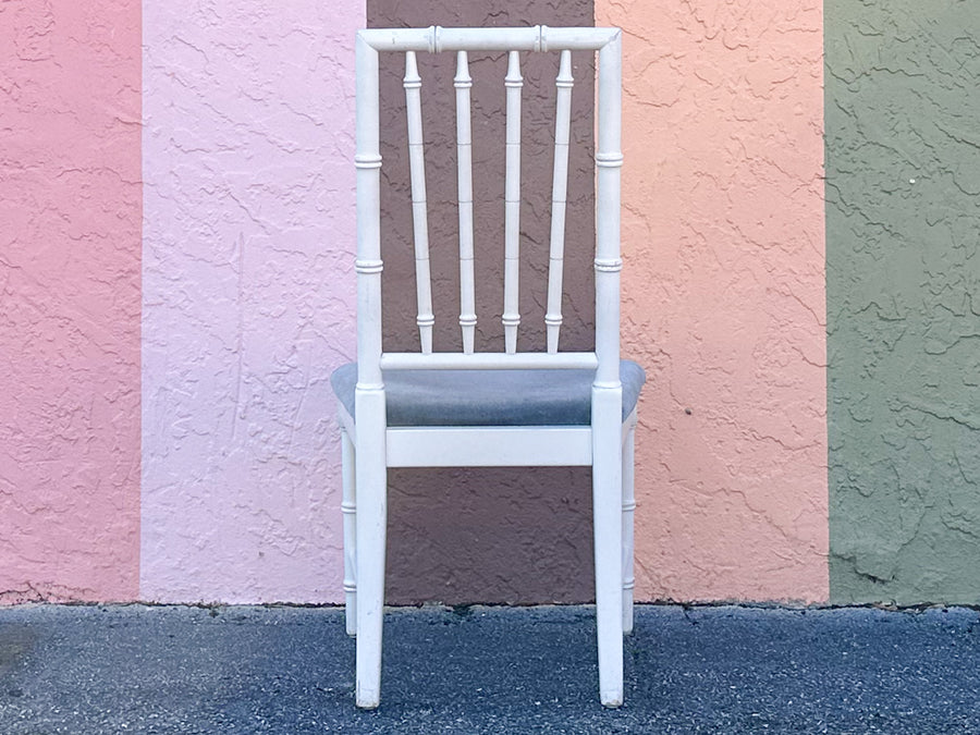 Set of Four Faux Bamboo Dining Chairs