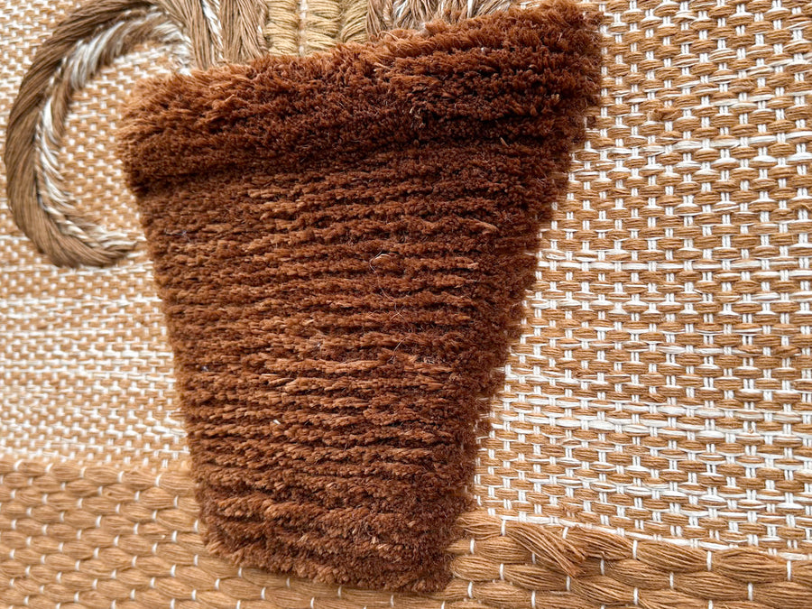 So 70's Woven Flower Wall Hanging