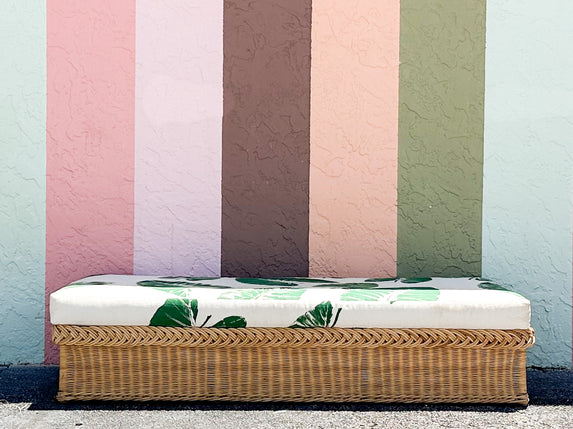 Bielecky Brothers Oversized Braided Rattan Daybed