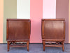 Pair of Handsome Rattan Nightstands