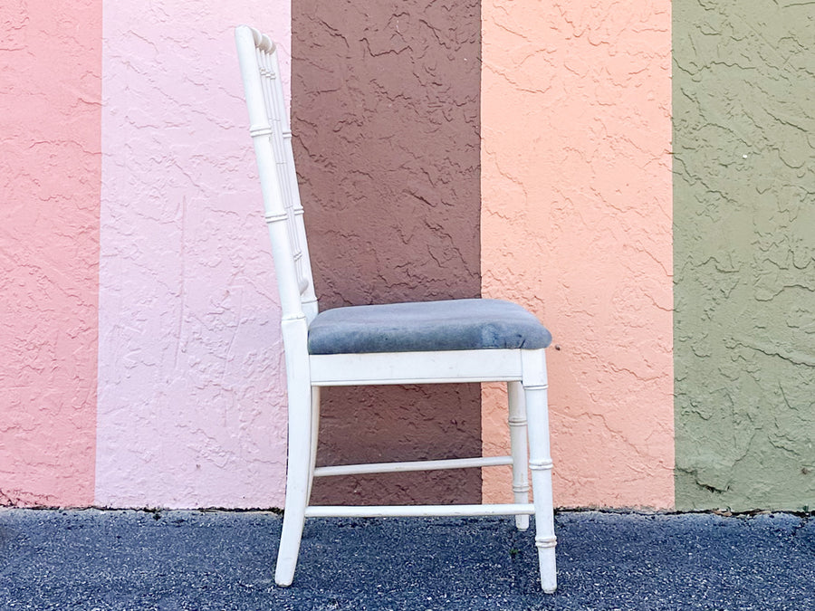 Set of Four Faux Bamboo Dining Chairs