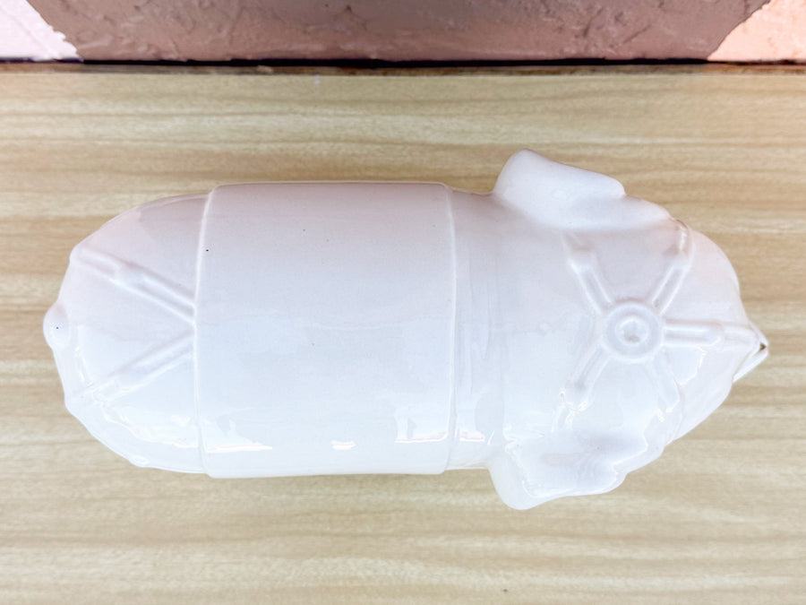 White Ceramic Elephant