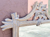 Elegant Carved Asparagus and Flower Mirror