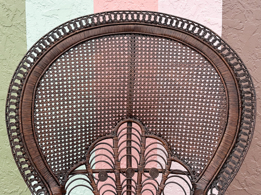 Fiddlehead and Cane Peacock Chair