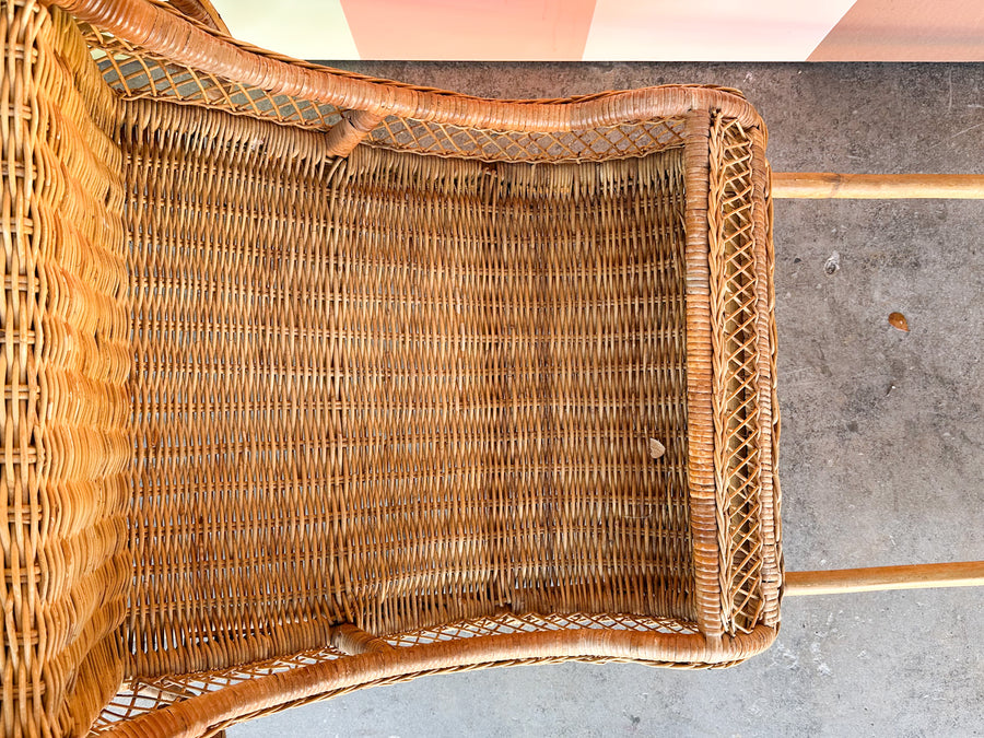 Santa's Rattan Sleigh