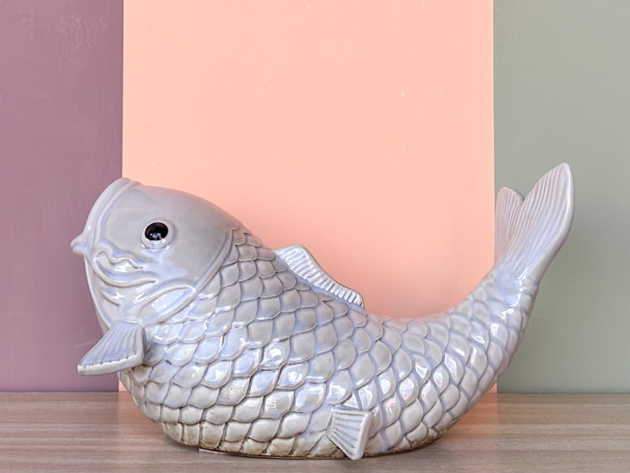 Large Ceramic Koi Fish