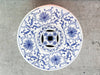 Kips Bay Show House Blue and White Dots Garden Seat