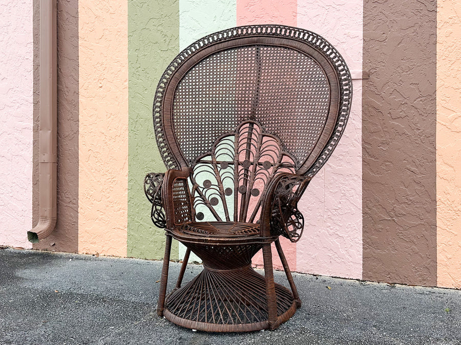 Fiddlehead and Cane Peacock Chair