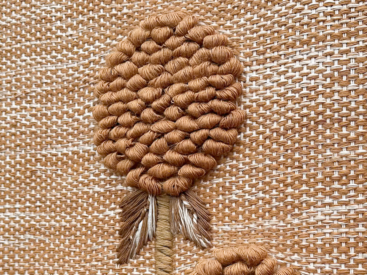 So 70's Woven Flower Wall Hanging