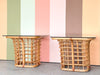 Pair of Island Chic Rattan Side Tables