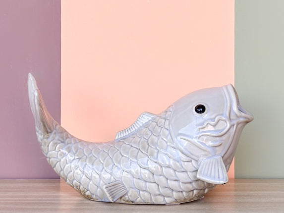 Large Ceramic Koi Fish