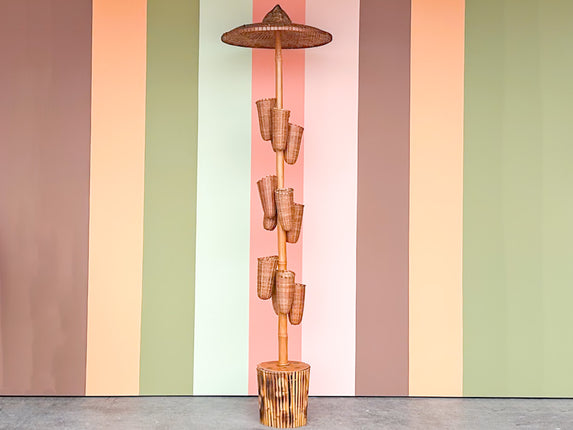 Unique Bamboo Plant Stand