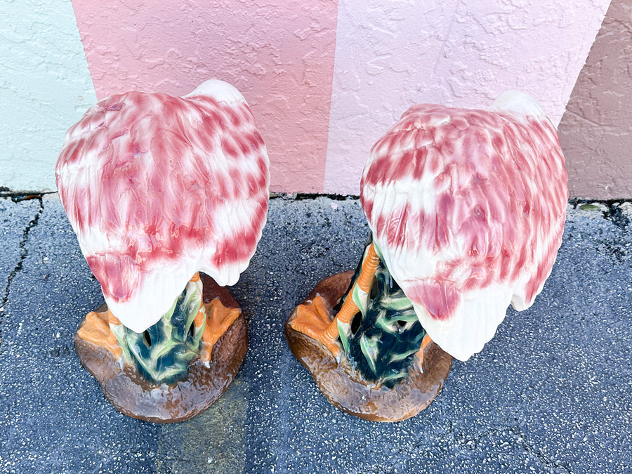 Pair of Large Fab Pink Flamingos