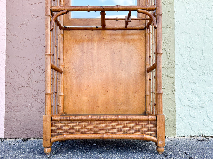 Handsome Faux Bamboo Hall Tree