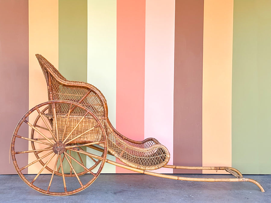 Santa's Rattan Sleigh