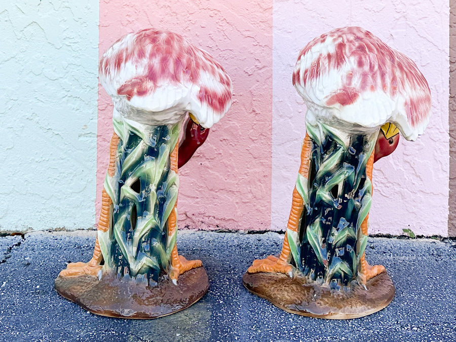 Pair of Large Fab Pink Flamingos