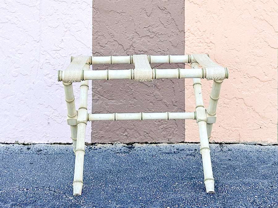 Faux Bamboo Luggage Rack