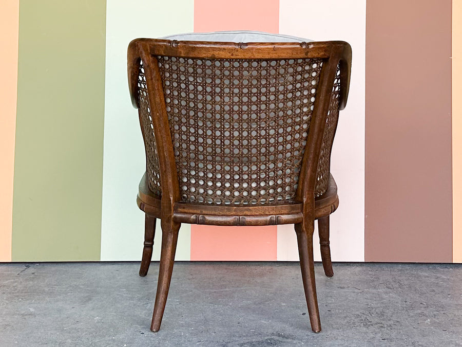 Faux Bamboo and Cane Arm Chair