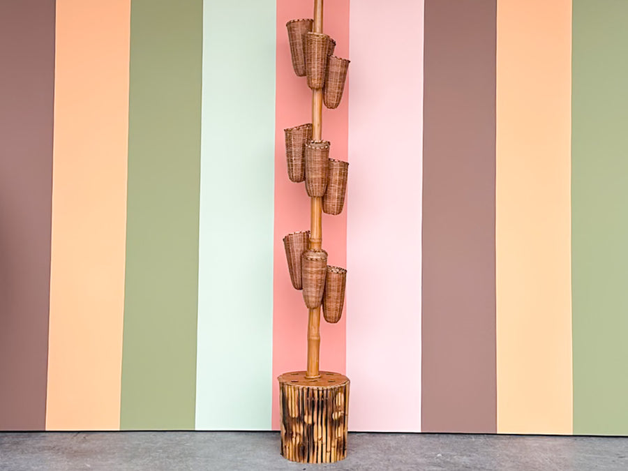 Unique Bamboo Plant Stand