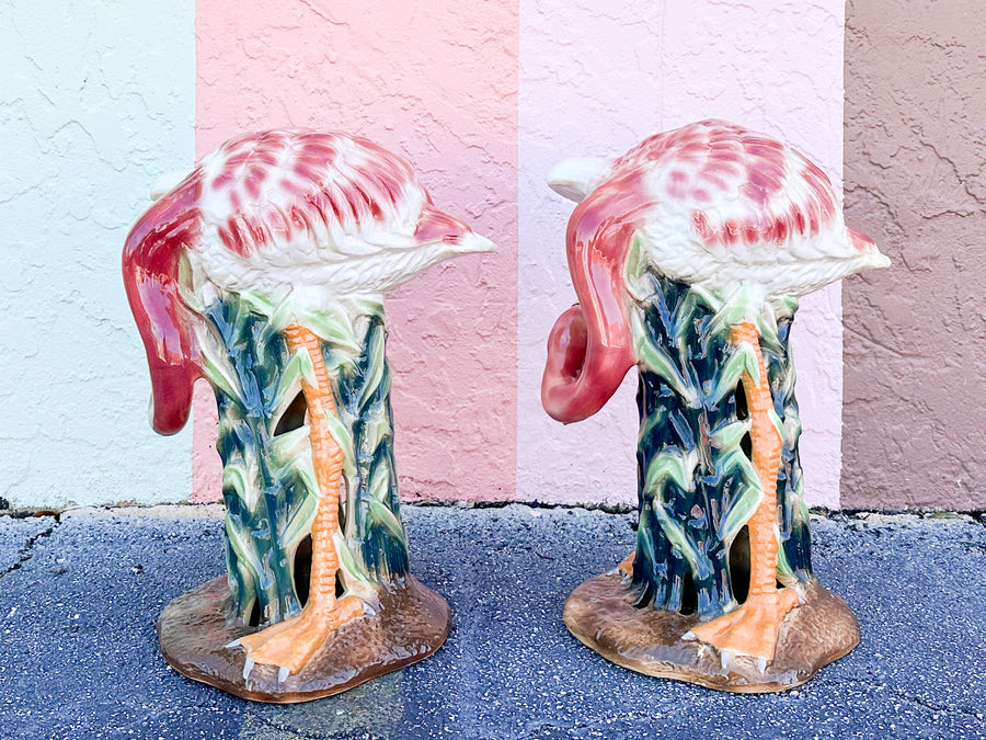 Pair of Large Fab Pink Flamingos