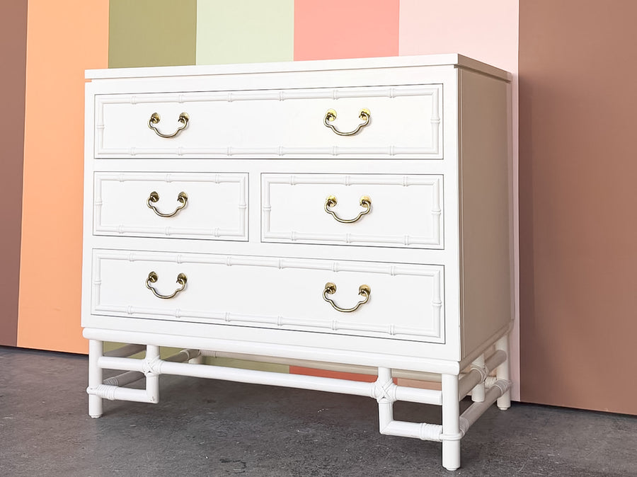 Ficks Reed Faux Bamboo and Rattan Chest