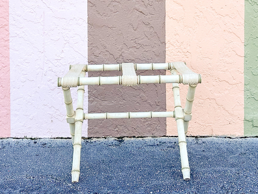 Faux Bamboo Luggage Rack