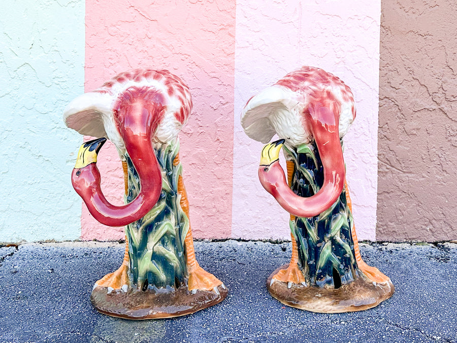 Pair of Large Fab Pink Flamingos
