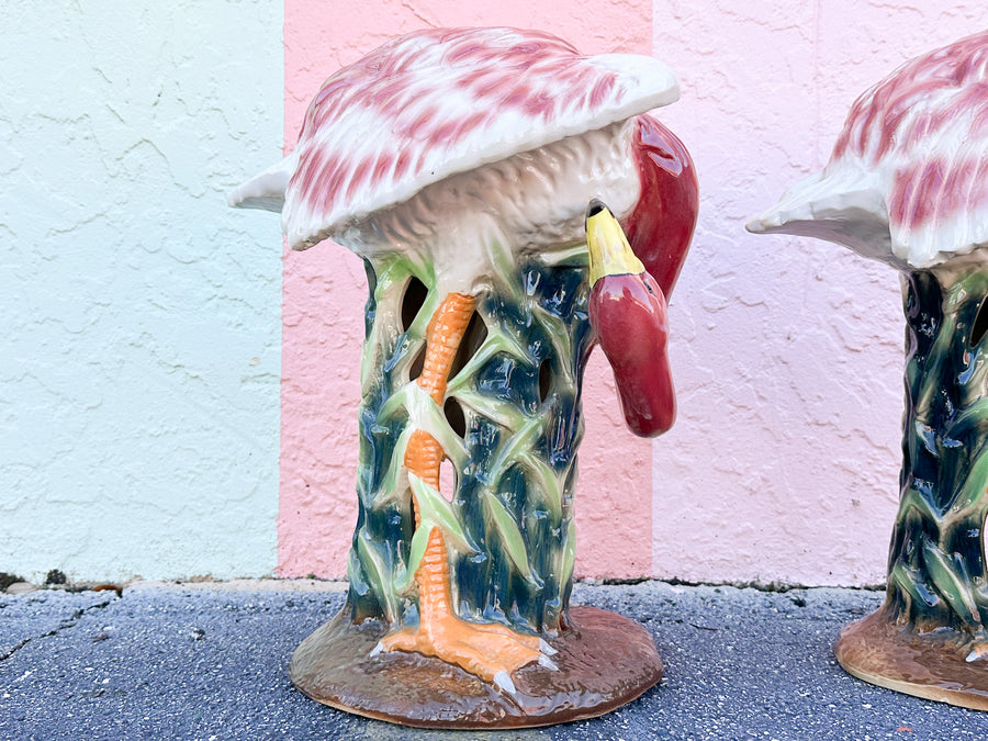 Pair of Large Fab Pink Flamingos