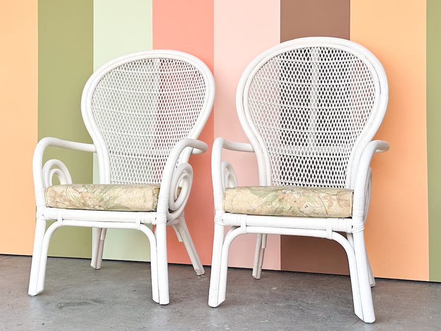 Pair of Whimsical Balloon Back Chairs