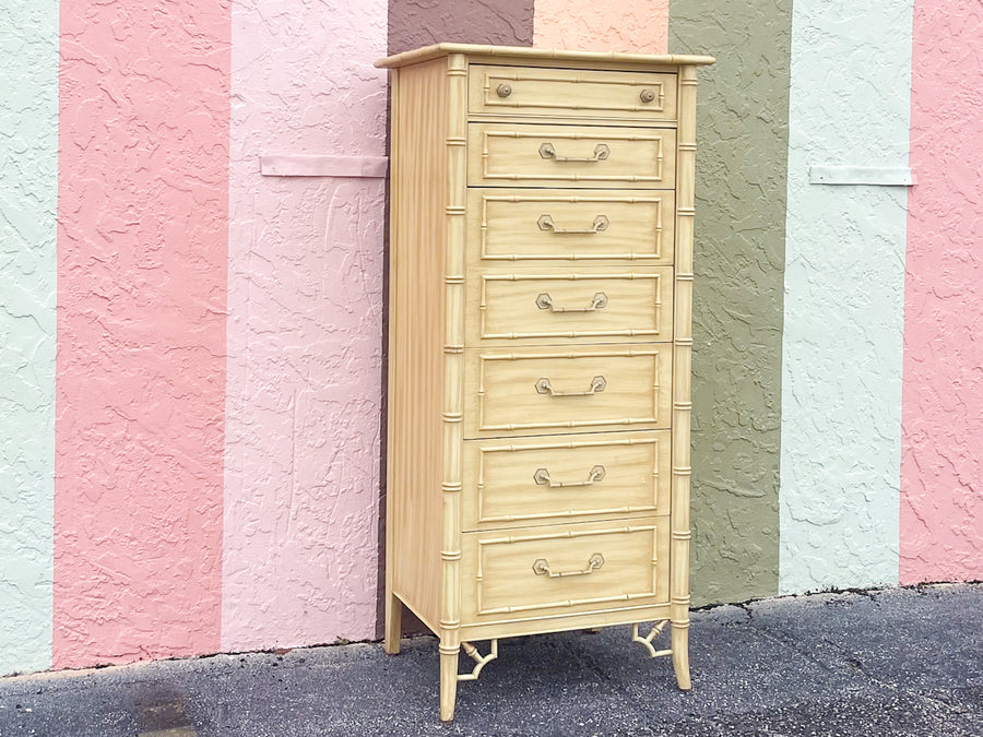 Thomasville Faux Bamboo Lingerie Chest