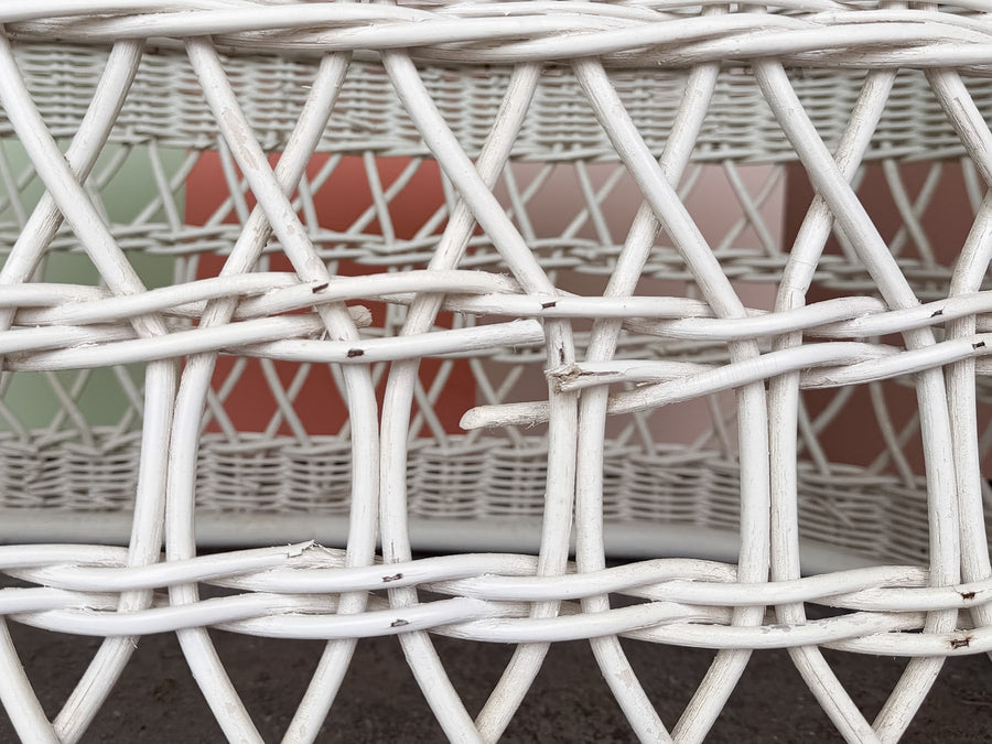 Braided Rattan Coffee Table