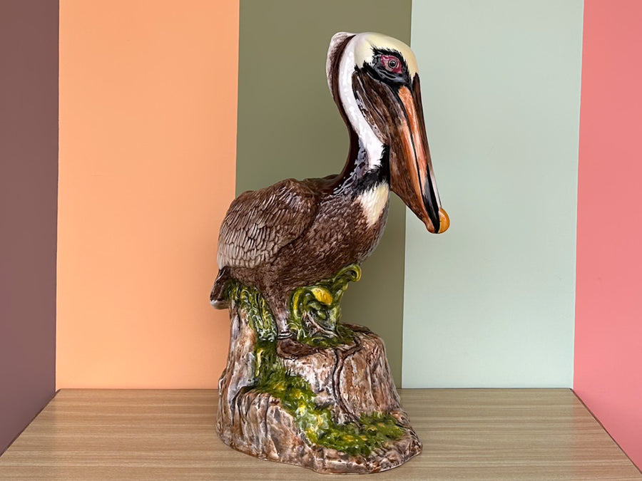 Large Old Florida Pelican Signed Townsends